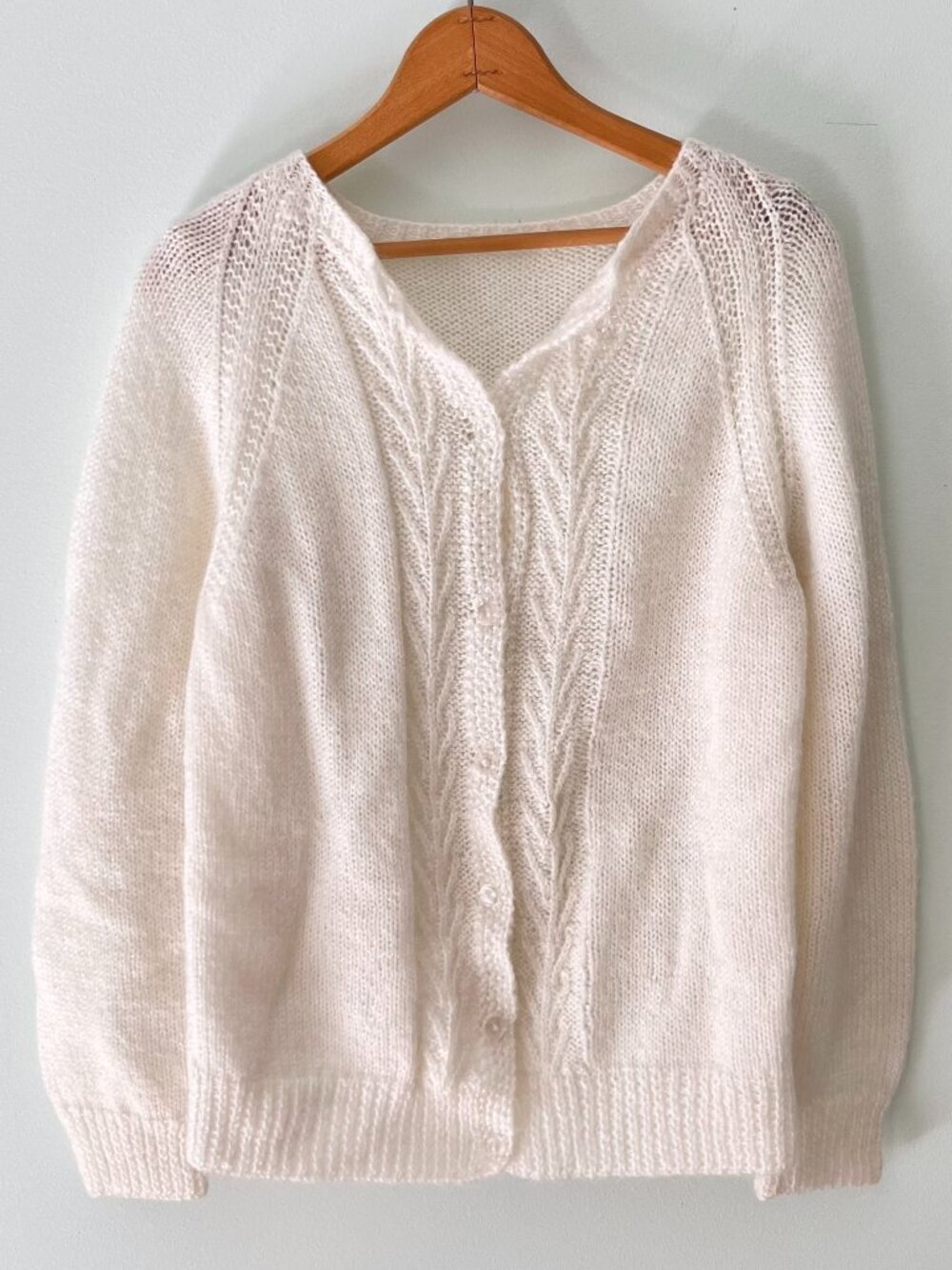 Hand Knit Button Down Cardigan Sweater